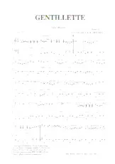 télécharger la partition d'accordéon Gentillette (Valse) au format PDF