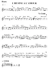télécharger la partition d'accordéon L'hymne à l'amour (Relevé) au format PDF