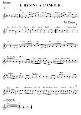 descargar la partitura para acordeón L'hymne à l'amour (Relevé) en formato PDF