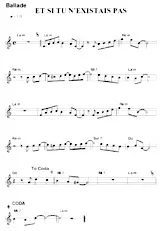 download the accordion score Et si tu n'existais pas (Relevé) in PDF format