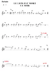 descargar la partitura para acordeón Le lion est mort ce soir (Relevé) en formato PDF