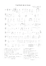 télécharger la partition d'accordéon L'enfant de la lune au format PDF