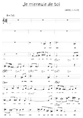 download the accordion score Je m'ennuie de toi (Relevé) in PDF format