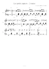 download the accordion score Les p'tits papiers (Transcription) in PDF format