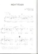 télécharger la partition d'accordéon Night Fever au format PDF