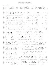 download the accordion score Oui je l'adore in PDF format