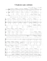 télécharger la partition d'accordéon Chanson sans calcium (Parties Cuivres) au format PDF