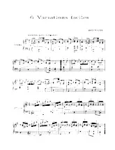 télécharger la partition d'accordéon 6 variations faciles (Piano) au format PDF