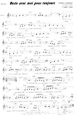 download the accordion score Reste avec moi pour toujours (Boléro) in PDF format