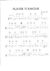 scarica la spartito per fisarmonica Plaisir d'amour in formato PDF