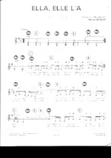 télécharger la partition d'accordéon Ella elle l'a (Chant : France Gall) au format PDF