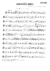 descargar la partitura para acordeón Amado Mio en formato PDF