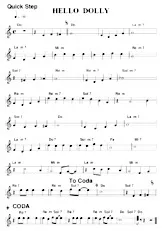 descargar la partitura para acordeón Hello dolly en formato PDF