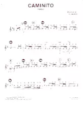 scarica la spartito per fisarmonica Caminito (Tango) in formato PDF