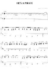 descargar la partitura para acordeón He's a Pirate en formato PDF