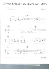 download the accordion score Il faut laisser le temps au temps in PDF format