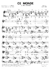 descargar la partitura para acordeón Ce Monde (Il mio Mondo) (Chant : Richard Anthony) (Slow Rock) en formato PDF