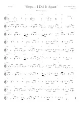 télécharger la partition d'accordéon Oops I Did It Again au format PDF