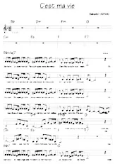 download the accordion score C'est ma vie (Relevé) in PDF format