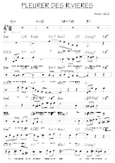 download the accordion score Pleurer des rivières (Relevé) in PDF format