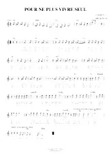 download the accordion score Pour ne plus vivre seul (Relevé) in PDF format