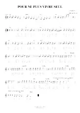 descargar la partitura para acordeón Pour ne plus vivre seul (Relevé) en formato PDF