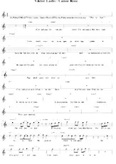 télécharger la partition d'accordéon Canoë Rose (Relevé) au format PDF