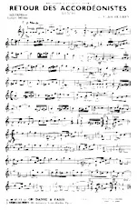 descargar la partitura para acordeón Retour des accordéonistes (Marche) en formato PDF