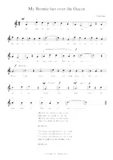 descargar la partitura para acordeón My Bonnie lies over the Ocean en formato PDF