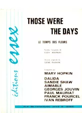 télécharger la partition d'accordéon Those were the days (Le temps des fleurs) au format PDF