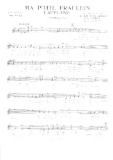 scarica la spartito per fisarmonica Ma p'tite Fraülein (Lappland) in formato PDF