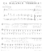 download the accordion score Ça balance terrible (Swing) in PDF format