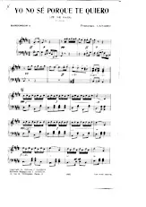 scarica la spartito per fisarmonica Yo no sé porque te quiero (Je ne sais) (Tango) in formato PDF