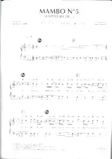 télécharger la partition d'accordéon Mambo n°5 (A little bit of) au format PDF