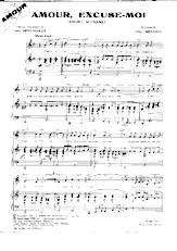 scarica la spartito per fisarmonica Amour Excuse moi (Amore scusami) (Slow Rock) in formato PDF