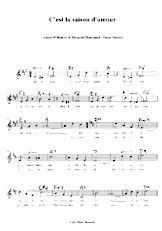 télécharger la partition d'accordéon C'est la saison d'amour (Valse Chantée) au format PDF