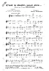 download the accordion score C'est le destin peut être (Valse Lente) in PDF format
