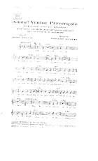 télécharger la partition d'accordéon Adieu Venise provençale (De l'opérette : Zou le midi bouge) (Chant : Henri Alibert) (Fox Trot) au format PDF
