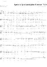 download the accordion score Après toi je n'aurai plus d'amour (Tango Chanté) in PDF format