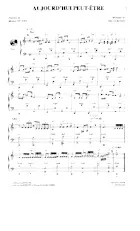 download the accordion score Aujourd'hui peut être (Chant : Fernand Sardou) in PDF format