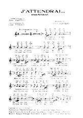 télécharger la partition d'accordéon J'attendrai (Tornerai) (Chant : Dalida) au format PDF