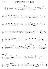 download the accordion score L'incendie à Rio (Chant : Sacha Distel) (Relevé) in PDF format