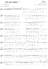 download the accordion score Où est il donc (Chant : Fréhel) in PDF format