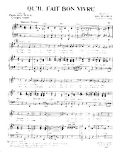 download the accordion score Qu'il fait bon vivre in PDF format