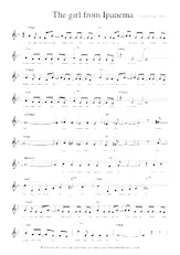 download the accordion score The girl from Ipanema in PDF format
