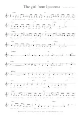 descargar la partitura para acordeón The girl from Ipanema en formato PDF