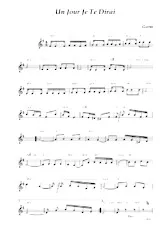 download the accordion score Un jour je te dirai (Tango) in PDF format