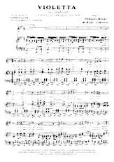 scarica la spartito per fisarmonica Violetta (Sur un motif de La Traviata de Verdi) (Tango Sérénade) in formato PDF