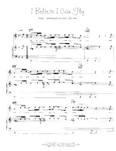 descargar la partitura para acordeón I believe I can fly en formato PDF