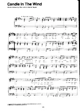 descargar la partitura para acordeón Candle in the wind en formato PDF